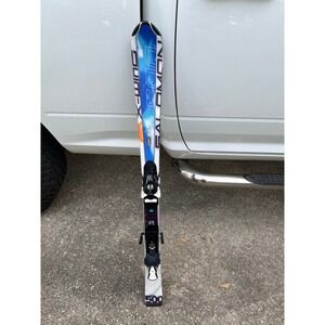 Salomon X-Wing 500 Skis Junior 130cm Blue White All Mountain Alpine Bindings